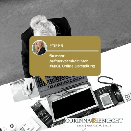Corinna Siebrecht Marketing Frau am Arbeitsplatz